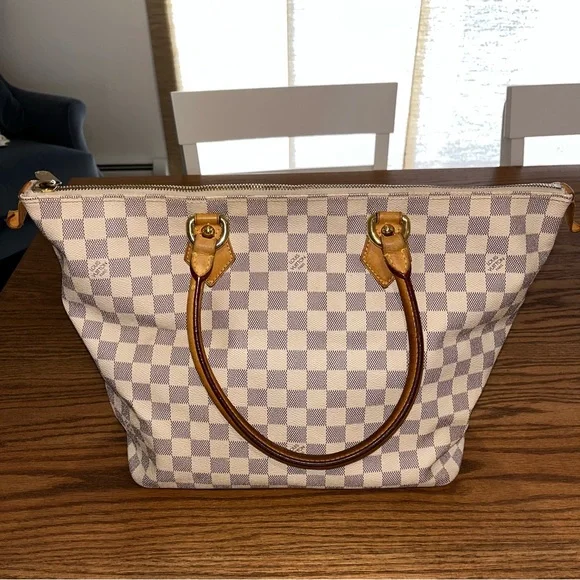 SOLD-Authentic Louis Vuitton Damier Azure Saleya MM - Picture 6 of 15